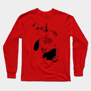 abstract face Long Sleeve T-Shirt